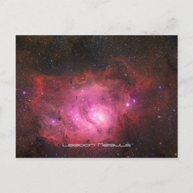 Lagoon Nebula - Our Breathtaking Universe Postcard (Front)