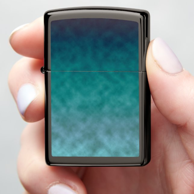Lagoon Silence Zippo Lighter (In Hand)