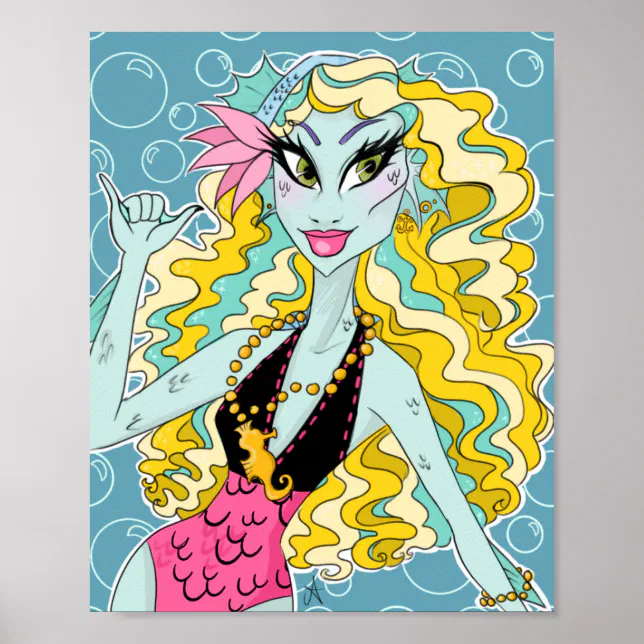 Lagoona Blue Monster High Bubbles Poster Zazzle