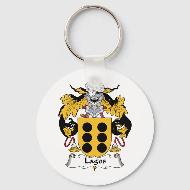 Lagos Family Crest Keychain (Front)