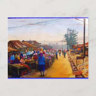 LAGOS MARKETPLACE BY MOJISOLA A GBADAMOSI  OKUBULE POSTCARD