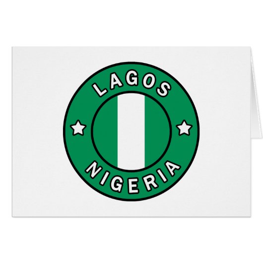 Lagos Nigeria Cards (Front Horizontal)