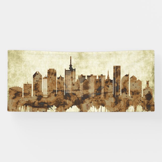 Lagos Nigeria Cityscape Banner (Horizontal)