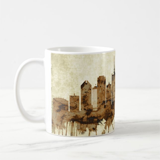 Lagos Nigeria Cityscape Coffee Mug (Left)