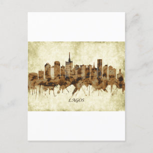Lagos Nigeria Cityscape Holiday Postcard