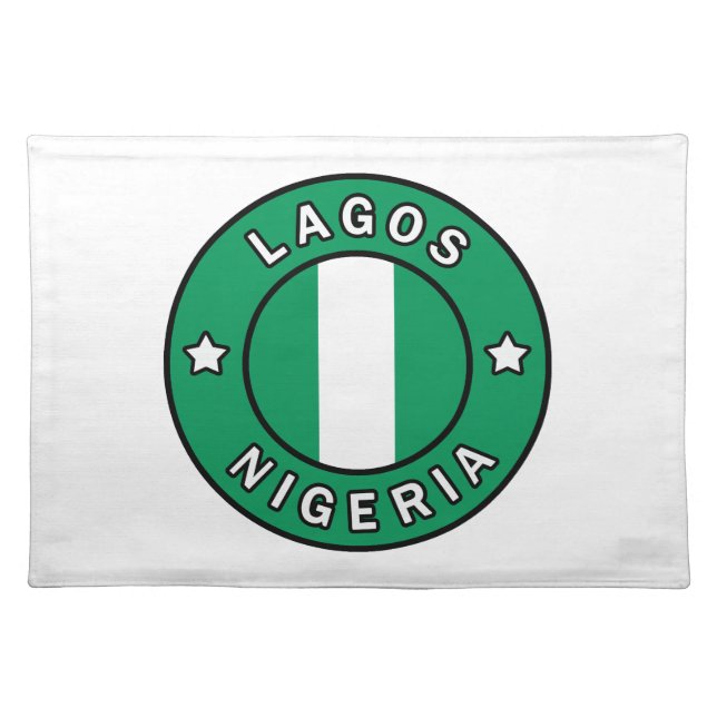 Lagos Nigeria Cloth Placemat (Front)