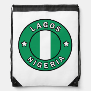 Lagos Nigeria Drawstring Bag