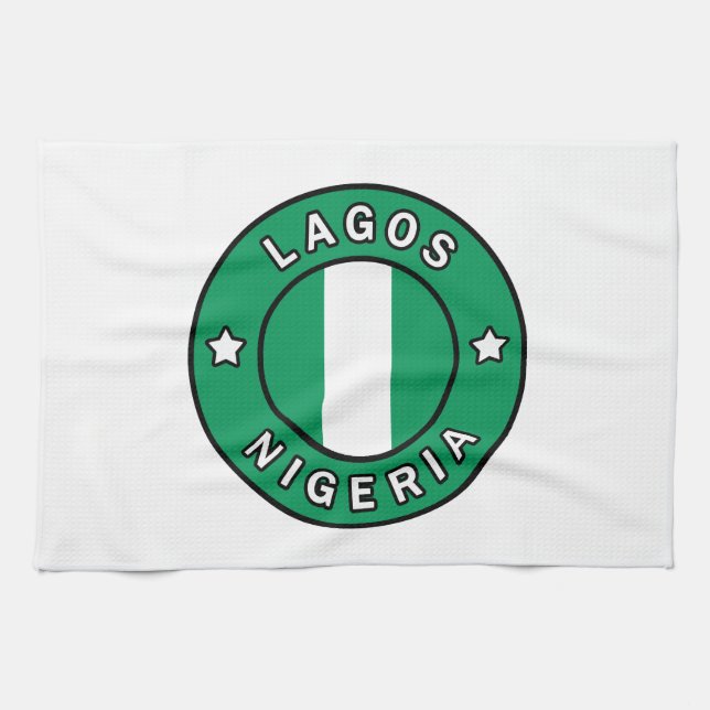 Lagos Nigeria Kitchen Towel (Horizontal)