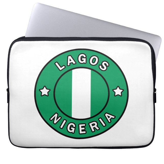 Lagos Nigeria Laptop Sleeve (Front)
