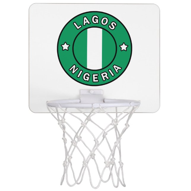 Lagos Nigeria Mini Basketball Hoop (Front)
