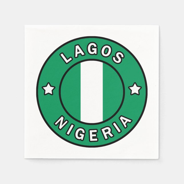 Lagos Nigeria Napkins (Front)
