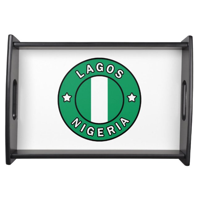 Lagos Nigeria Serving Tray (Front)