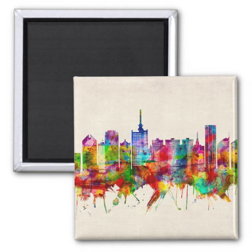 Lagos Nigeria Skyline Magnet