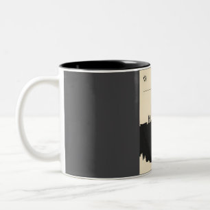Lagos Nigeria Vintage Book Cover Skyline Travel Po Two-Tone Coffee Mug