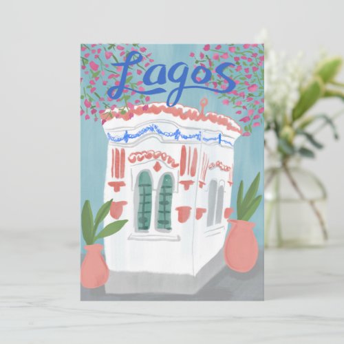 Lagos Portugal Quiosque Algarve Cute Handmade Card