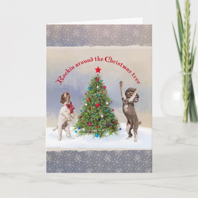 Lagotto Christmas Card (Front)