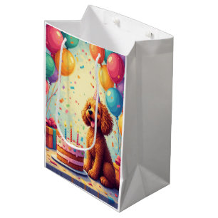 Lagotto Romagnolo Birthday Celebration Medium Gift Bag