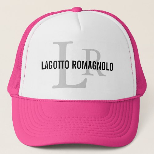 Lagotto Romagnolo Breed Monogram Trucker Hat