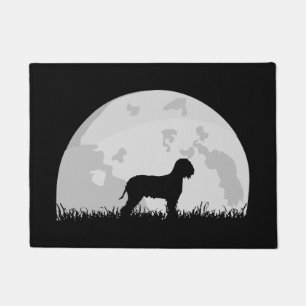 Lagotto Romagnolo Dog Full Moon Silhouette Doormat