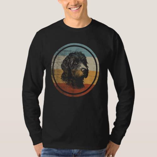 Lagotto Romagnolo Dog Retro Vintage Design T-Shirt