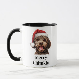 Lagotto Romagnolo Dog Santa Hat Christmas Mug