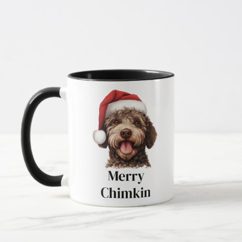 Lagotto Romagnolo Dog Santa Hat Christmas Mug