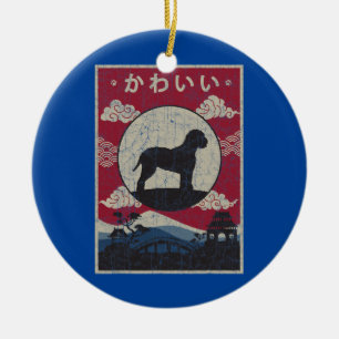 Lagotto Romagnolo Japanese Design Kawaii Dog Mom Ceramic Ornament