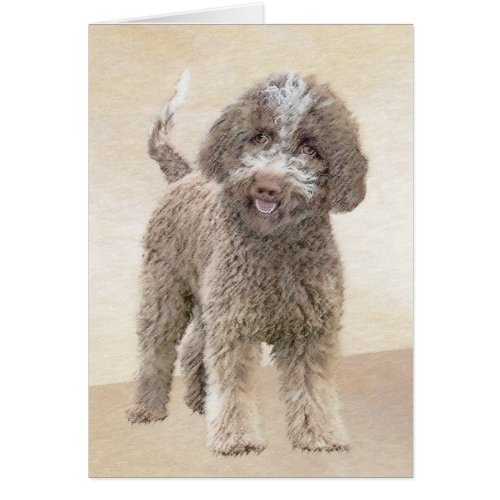 Lagotto Romagnolo Painting _ Cute Original Dog Art