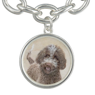 Lagotto Romagnolo Painting - Cute Original Dog Art Bracelet