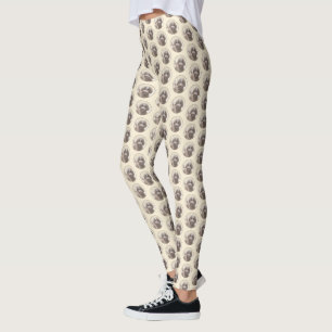 Lagotto Romagnolo Painting - Cute Original Dog Art Leggings