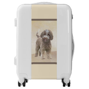 Lagotto Romagnolo Painting - Cute Original Dog Art Luggage
