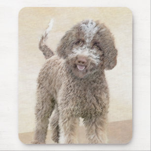 Lagotto Romagnolo Painting - Cute Original Dog Art Mouse Pad