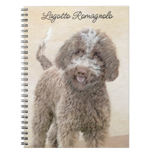 Lagotto Romagnolo Painting - Cute Original Dog Art Notebook