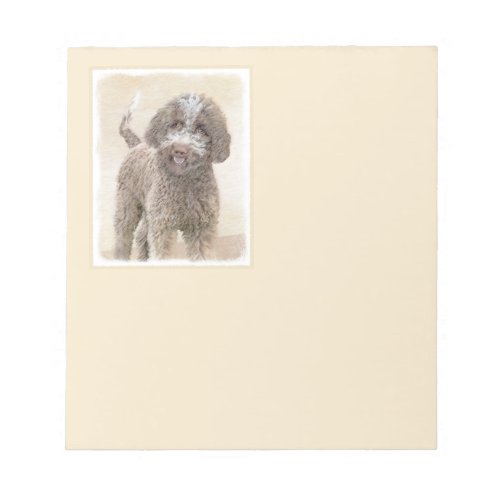 Lagotto Romagnolo Painting _ Cute Original Dog Art Notepad