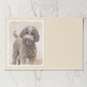 Lagotto Romagnolo Painting - Cute Original Dog Art Paper Pad