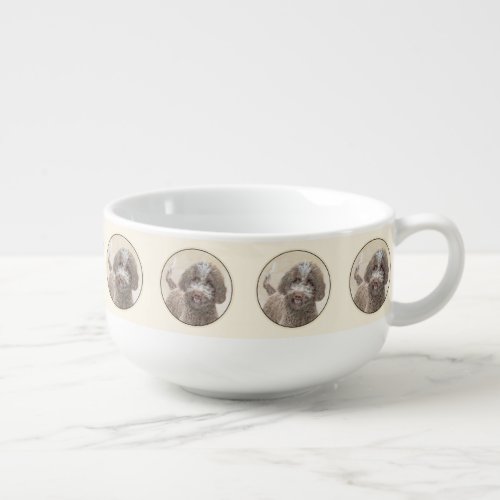 Lagotto Romagnolo Painting _ Cute Original Dog Art Soup Mug