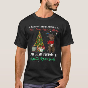 Lagotto Romagnolo Reindeer Christmas Tree Ornament T-Shirt