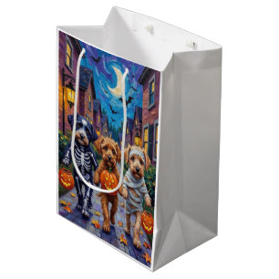 Lagotto Romagnolo Trick-or-Treating Halloween Medium Gift Bag