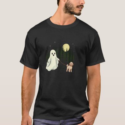 Lagotto Romagnolo Walking Ghost Halloween Funny Ki T-Shirt