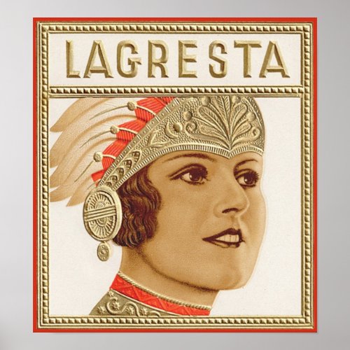 Lagresta Cigar Label Poster