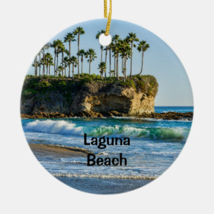 Laguna Beach 2 sided Ceramic Ornament