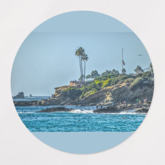 Laguna Beach Adhesive Circle Labels