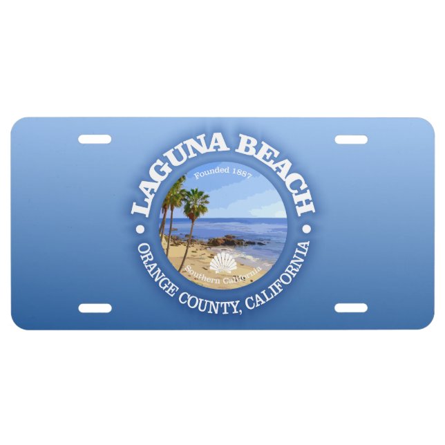 Laguna Beach (C) License Plate (Front)