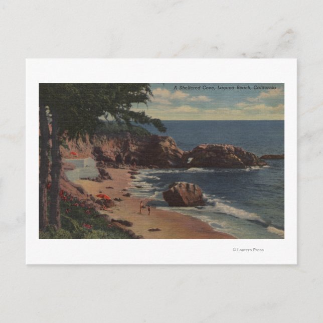 Laguna Beach, CA - Sheltered Cove on Coast Postcard (Front)