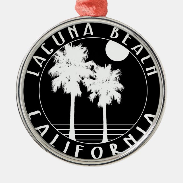 Laguna Beach California Metal Ornament (Front)