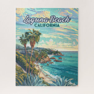 Laguna Beach California Orange County Vintage Jigsaw Puzzle