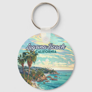 Laguna Beach California Orange County Vintage Keychain