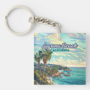 Laguna Beach California Orange County Vintage Keychain
