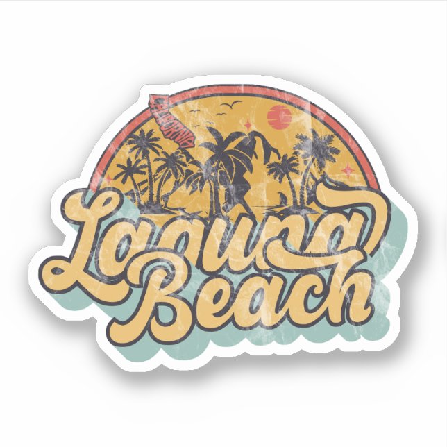 Laguna Beach, California Sticker (Front)