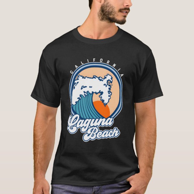 Laguna Beach California Surf Wave T-Shirt (Front)
